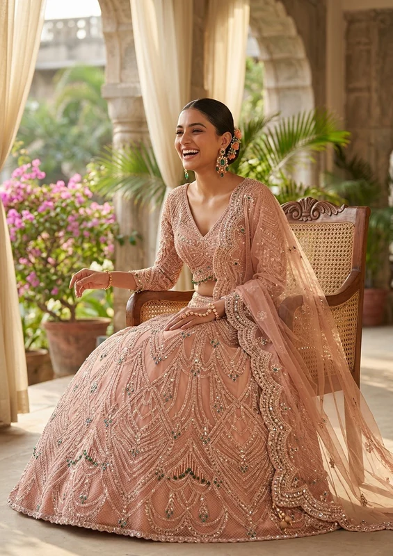 Sequin Sparkle Lehenga Set